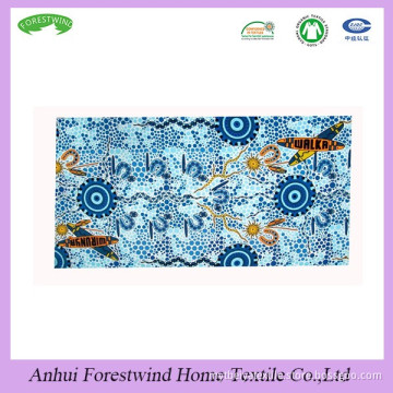 2015 80 polyester 20 polyamide printed microfiber beach towel wholesale